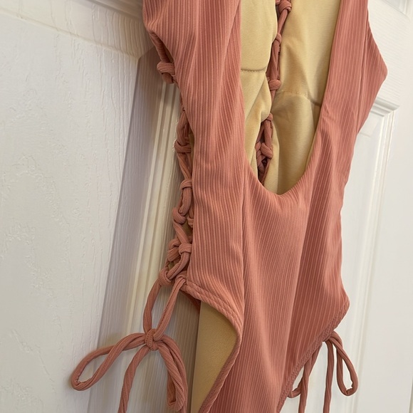 Pink One Piece Swimsuit - Picture 3 of 4